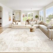 Vintage Medallion Area Rug for Living Room and Bedroom - Image 2