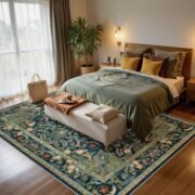 Persian-Style Vintage Area Rug for Living Room - Image 4