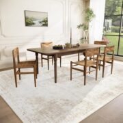 Vintage Medallion Area Rug for Living Room and Bedroom - Image 4