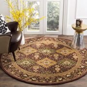 Handmade Wool Traditional Oriental Round Area Rug for Living Room - Image 2