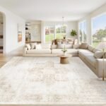 Vintage Medallion Area Rug for Living Room and Bedroom